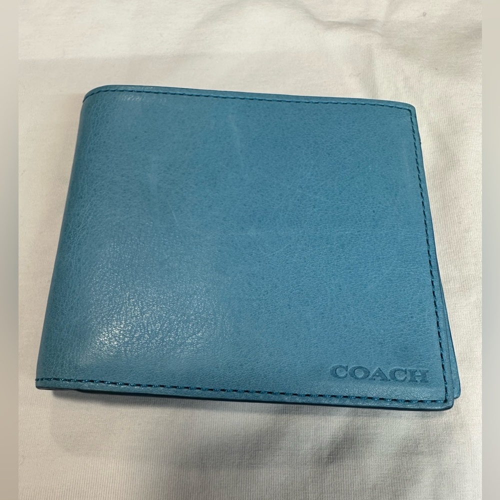Coach Boxed Double Billfold Wallet.